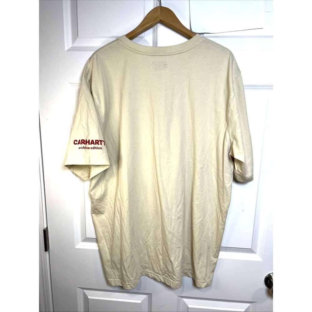 Carhartt Archive Edition Super Fab Flying Goose Tee 2XL Cream Heritage Workwear - Picture 3 of 14